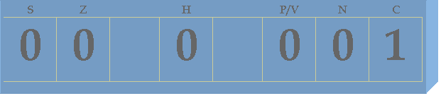 Casella di testo: S Z H P/V N C
0 0 0 0 0 1
