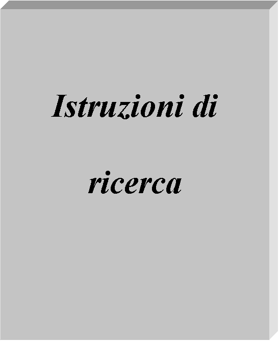 Casella di testo: Istruzioni di ricer-ca
